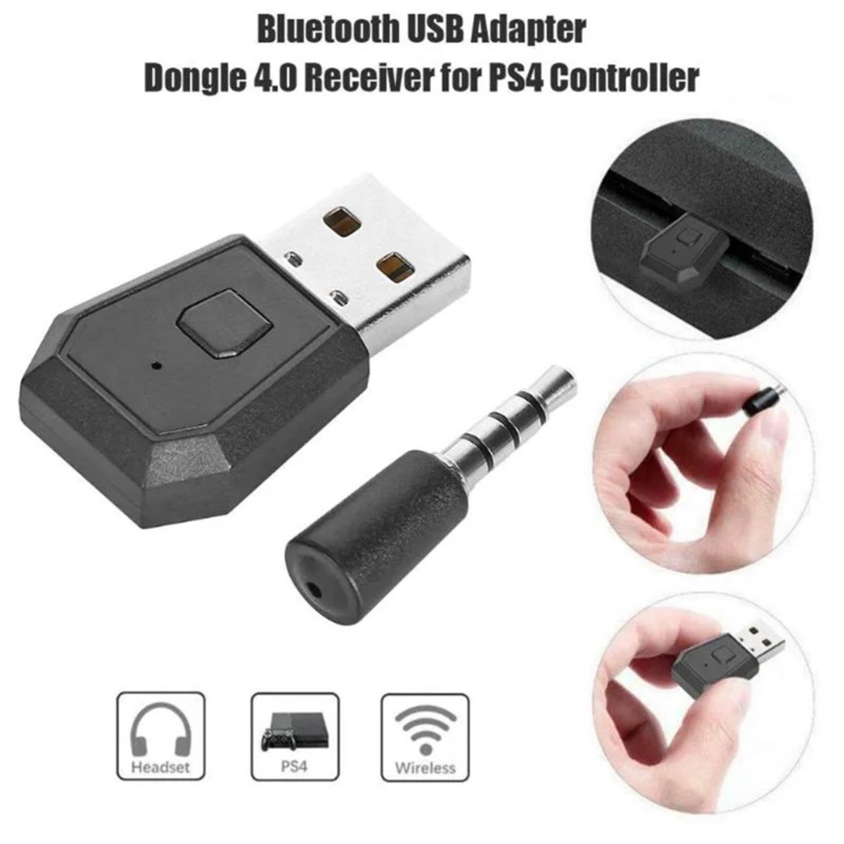 GENERICO - Adaptador Bluetooth Playstation 4 Receptor Ps4 Dongle Usb
