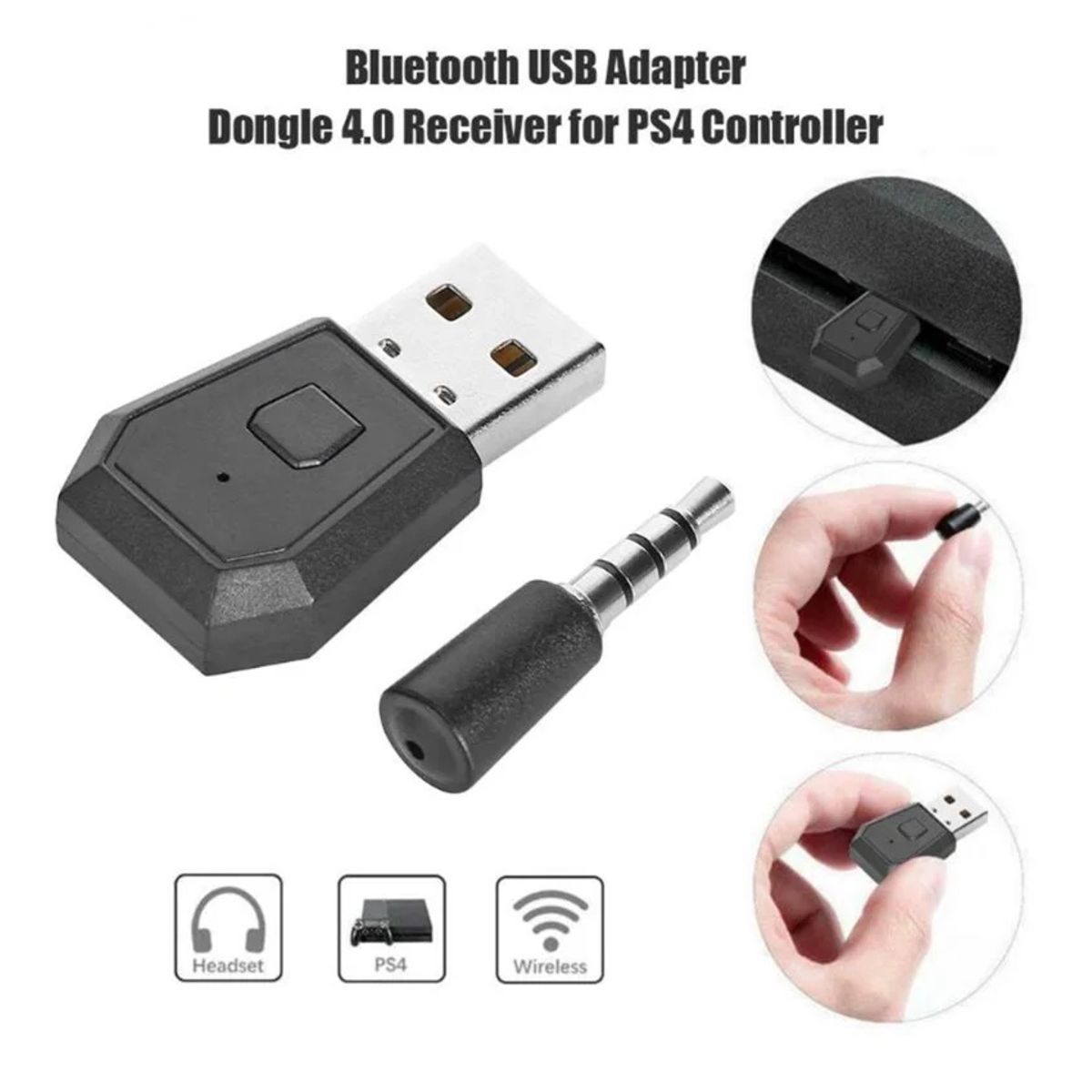 GENERICO - Adaptador Bluetooth Playstation 4 Receptor Ps4 Dongle Usb