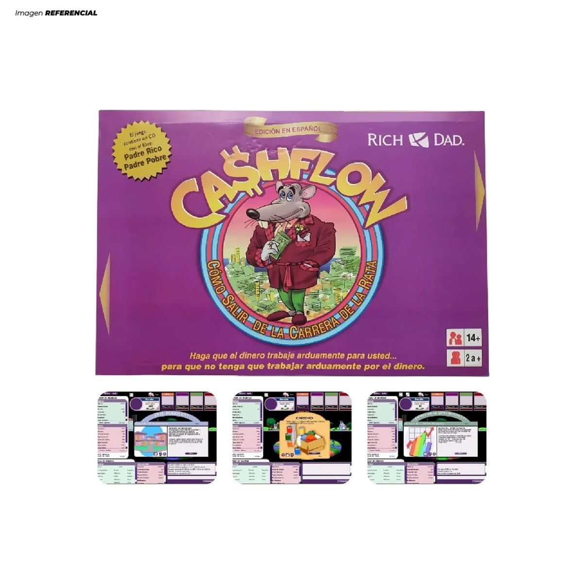 GENERICO - Juego De Mesa Familiar Padre Rico Cash Flow