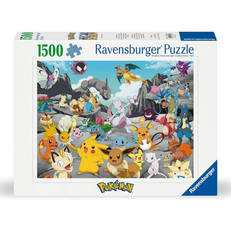 RAVENSBURGER - Rompecabezas 1500 piezas modelo Pokémon clásicos