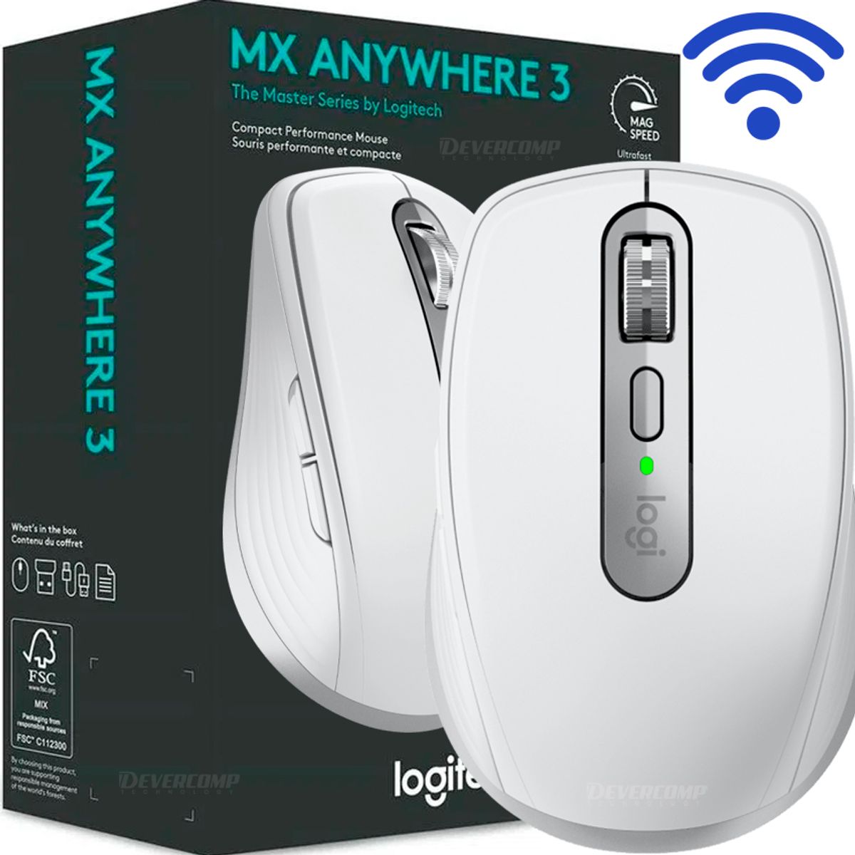 LOGITECH - Mouse Logitech Mx Anywhere 3S Bluetooth White