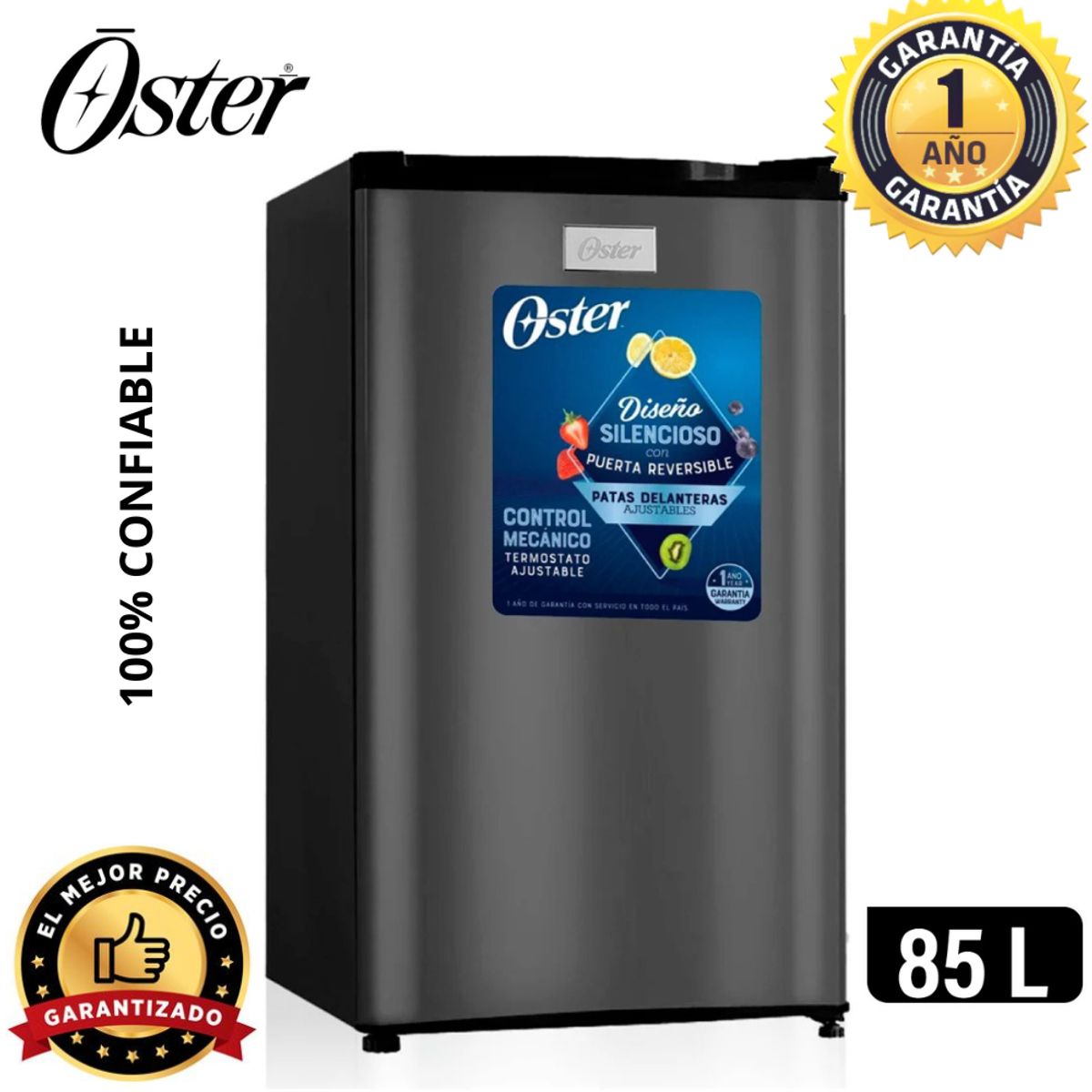 OSTER - Frigobar Oster 85L negro OS PMBME92BB
