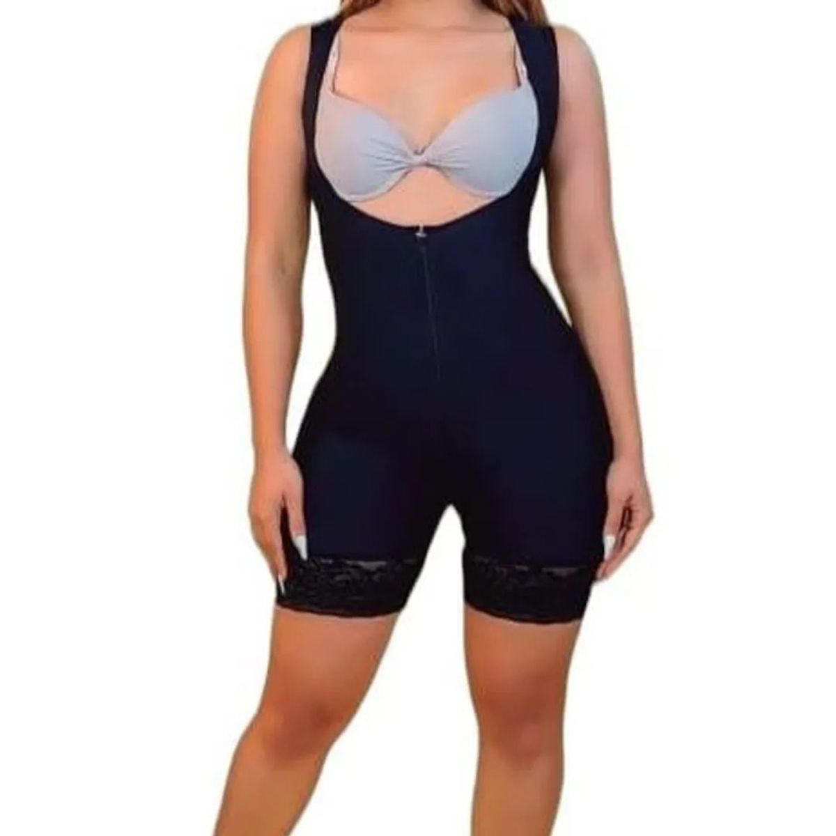 GENERICO - Faja Post Cirugía Post Parto Reductora y Moldeadora Levanta Glúteos Negro L