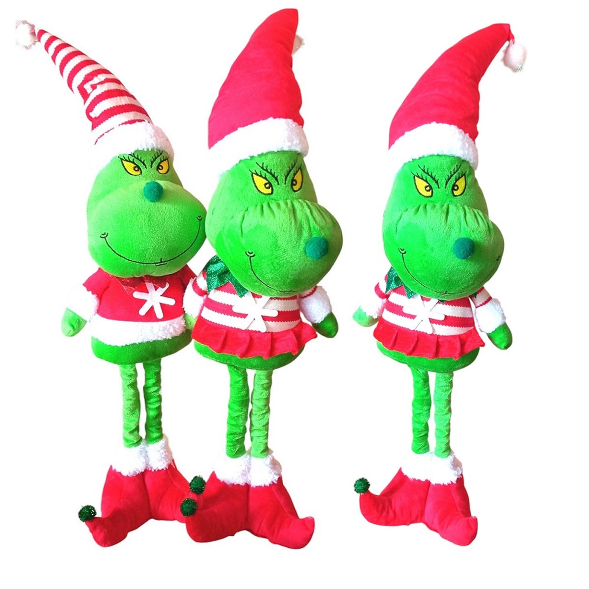 GENERICO - Patilarga Grinch Patas Largas Muñeco De Navidad de 74cm Verde