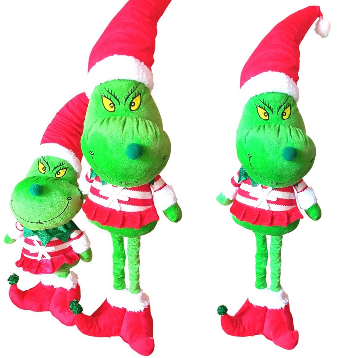 GENERICO - Patilarga Grinch Patas Largas Muñeco De Navidad de 74cm Verde