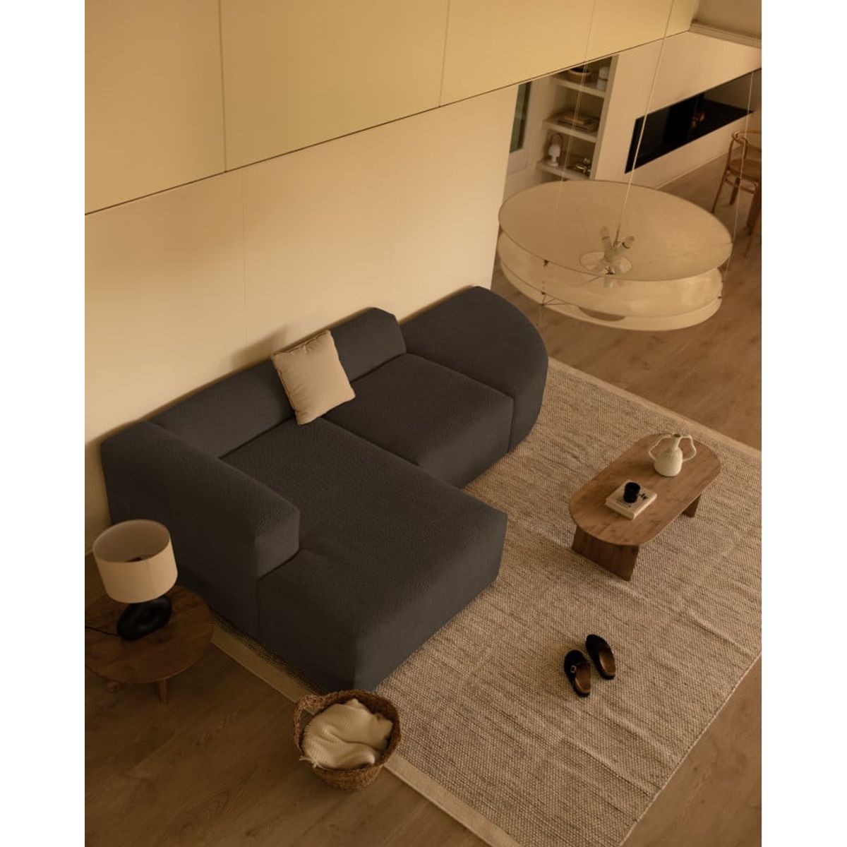 VENTITAS HOME - Sofá Seccional Sam Ventitas Home gris oscuro