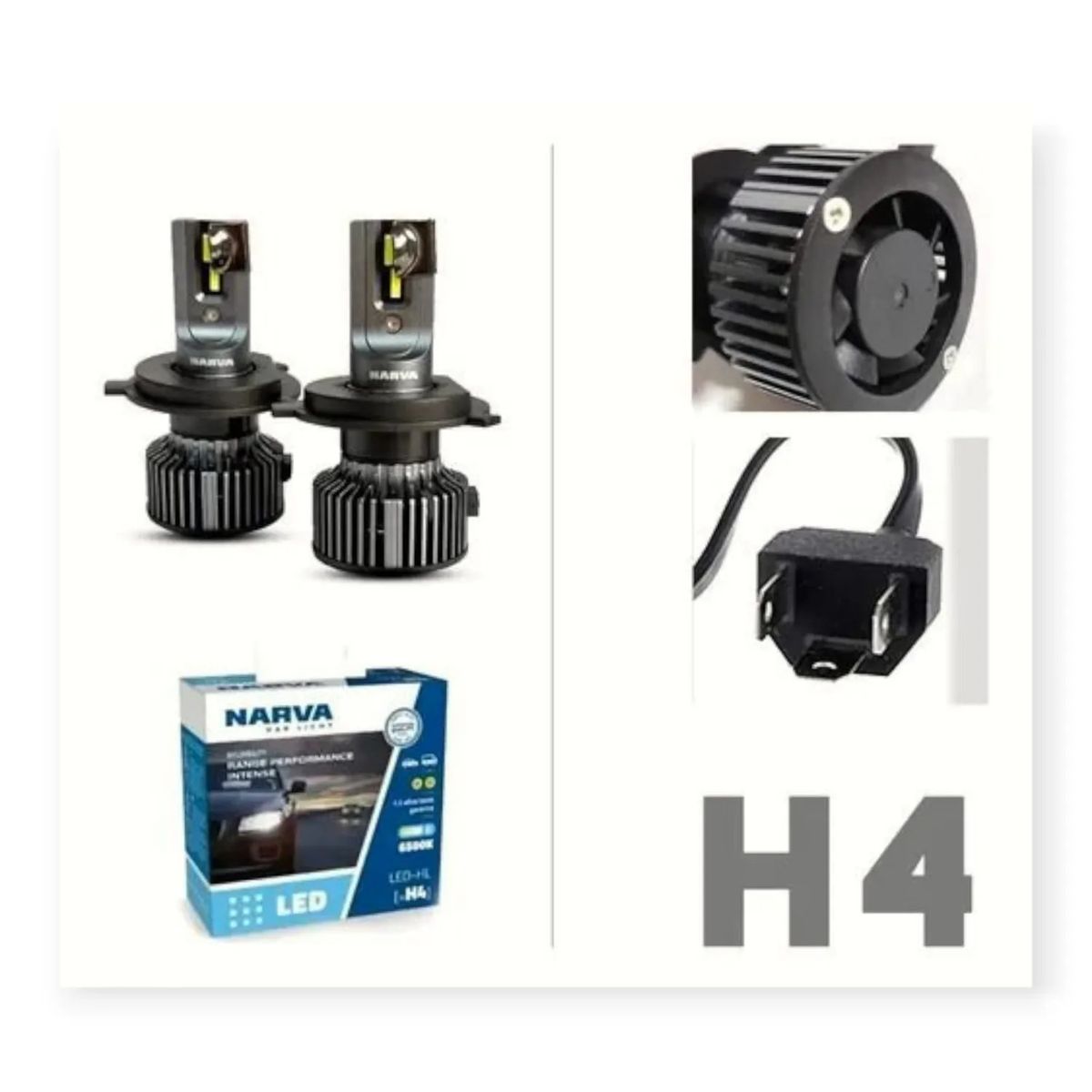 NARVA - Foco Narva Led Blanca H4 12v 24v 20w 6500k Lúmenes
