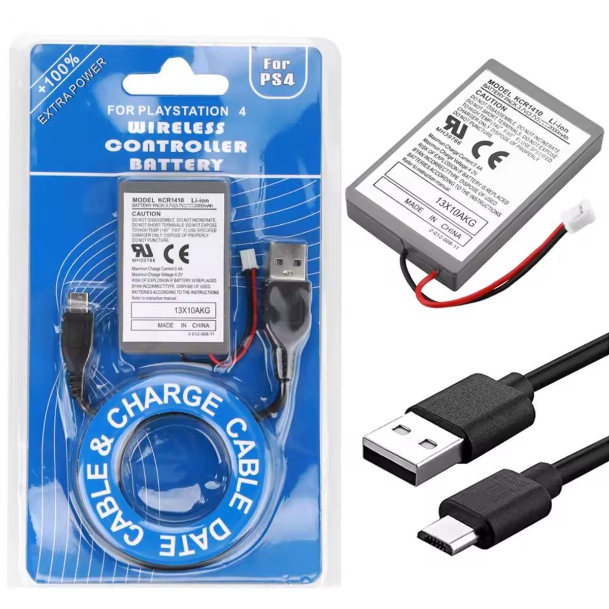 GENERICO - Bateria De Repuesto Para Mando Control Ps4