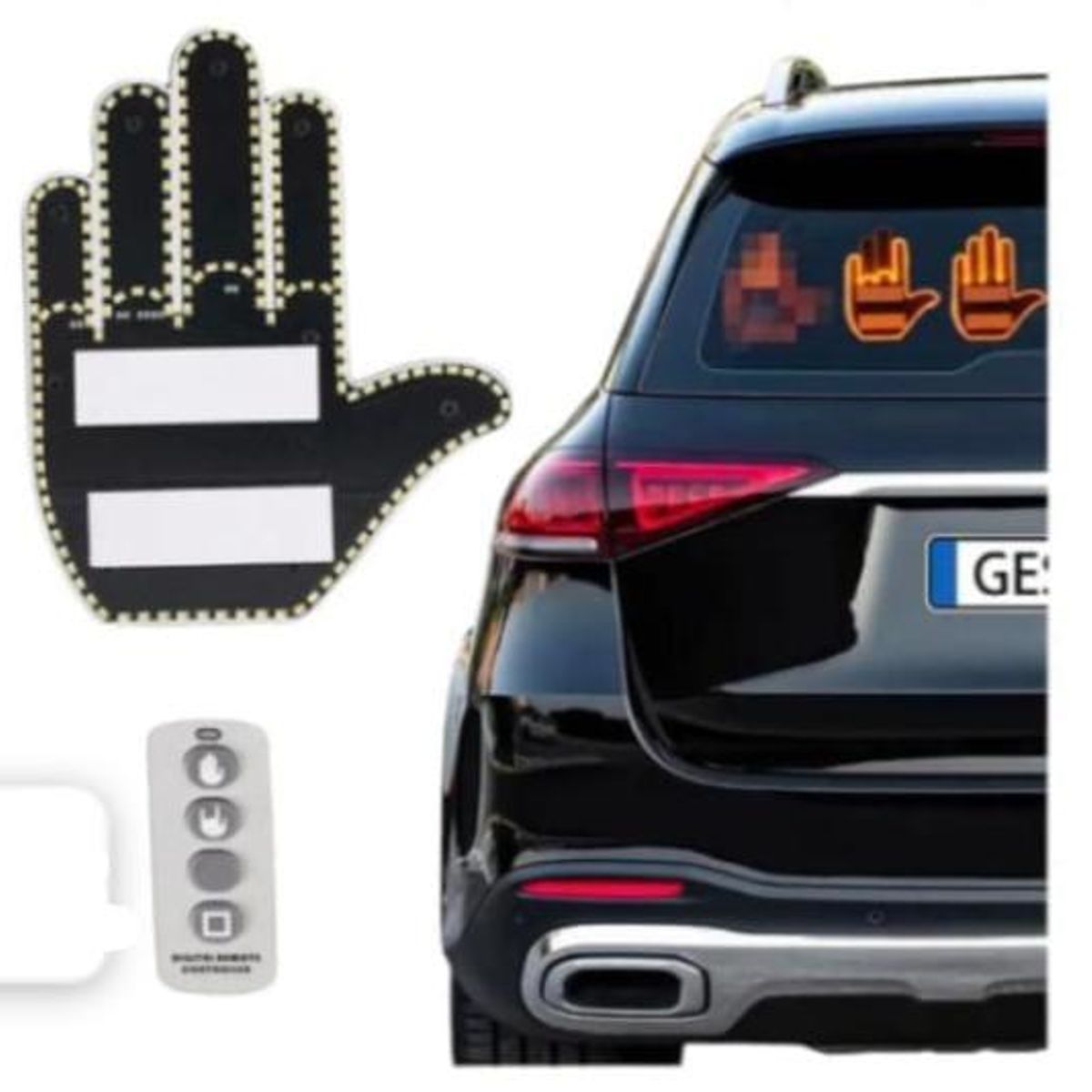 GENERICO - Luz Led Señal De Mano Con Gestos Para Auto Con Control