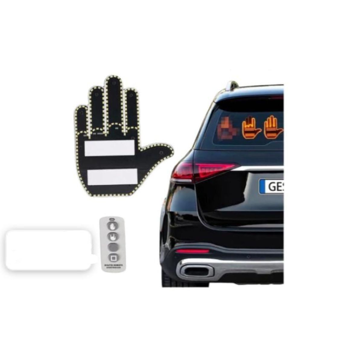 GENERICO - Luz Led Señal De Mano Con Gestos Para Auto Con Control