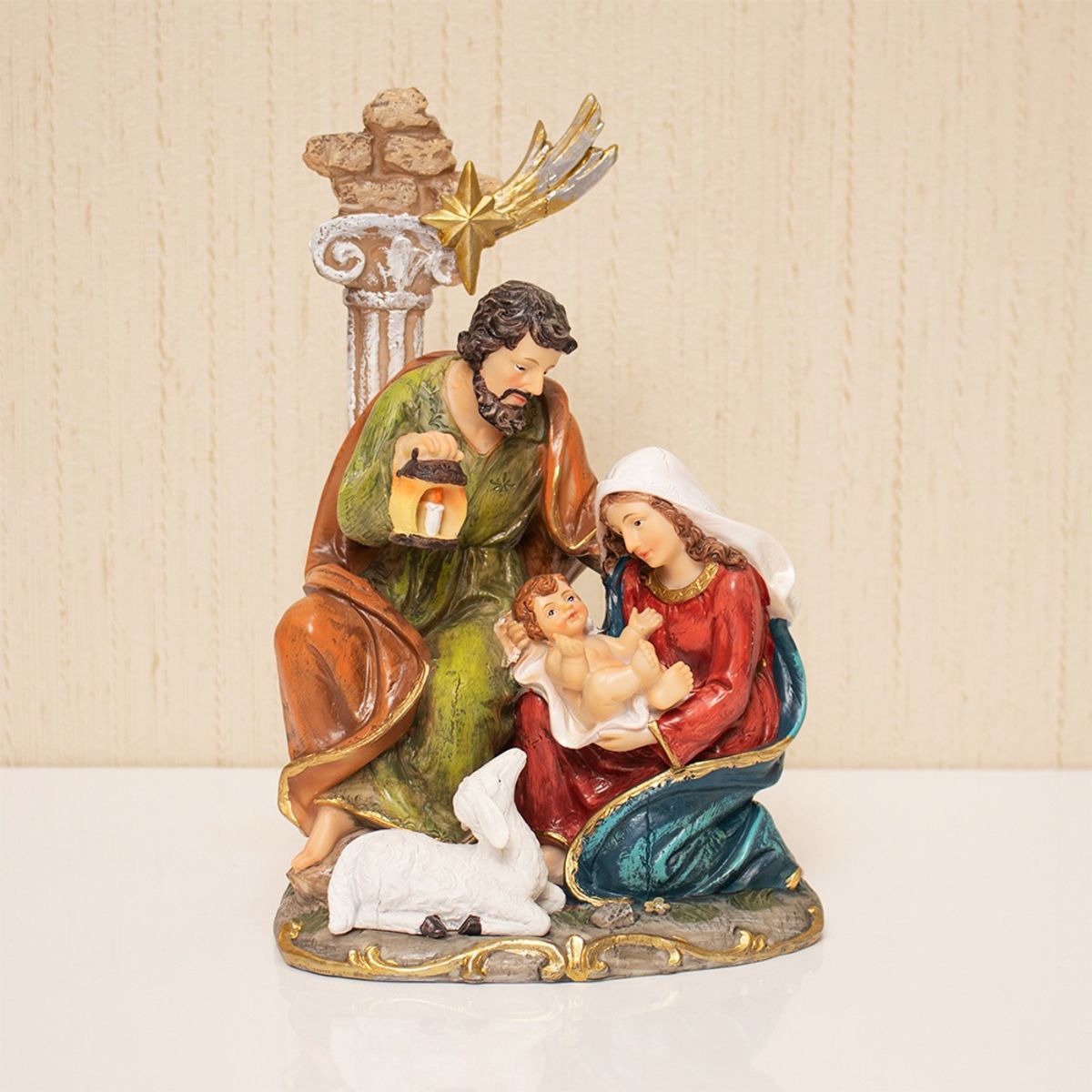 PANORAMA HOGAR - Figura Sagrada Familia Tradicional 22CM