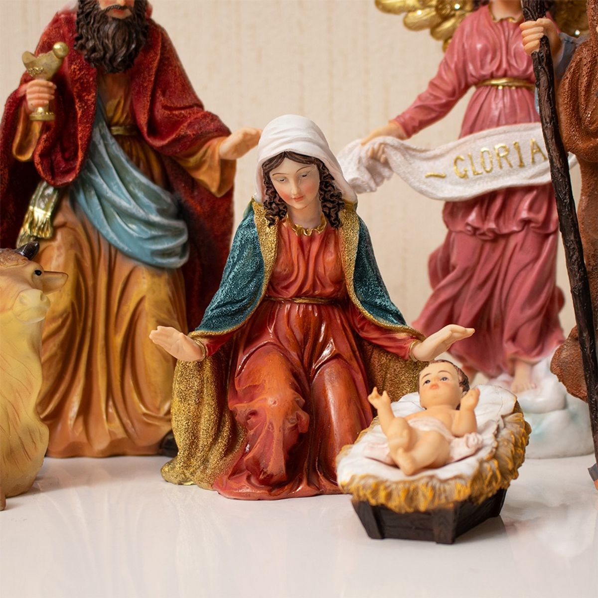 PANORAMA HOGAR - Nacimiento 11 Piezas 23CM Poliresina