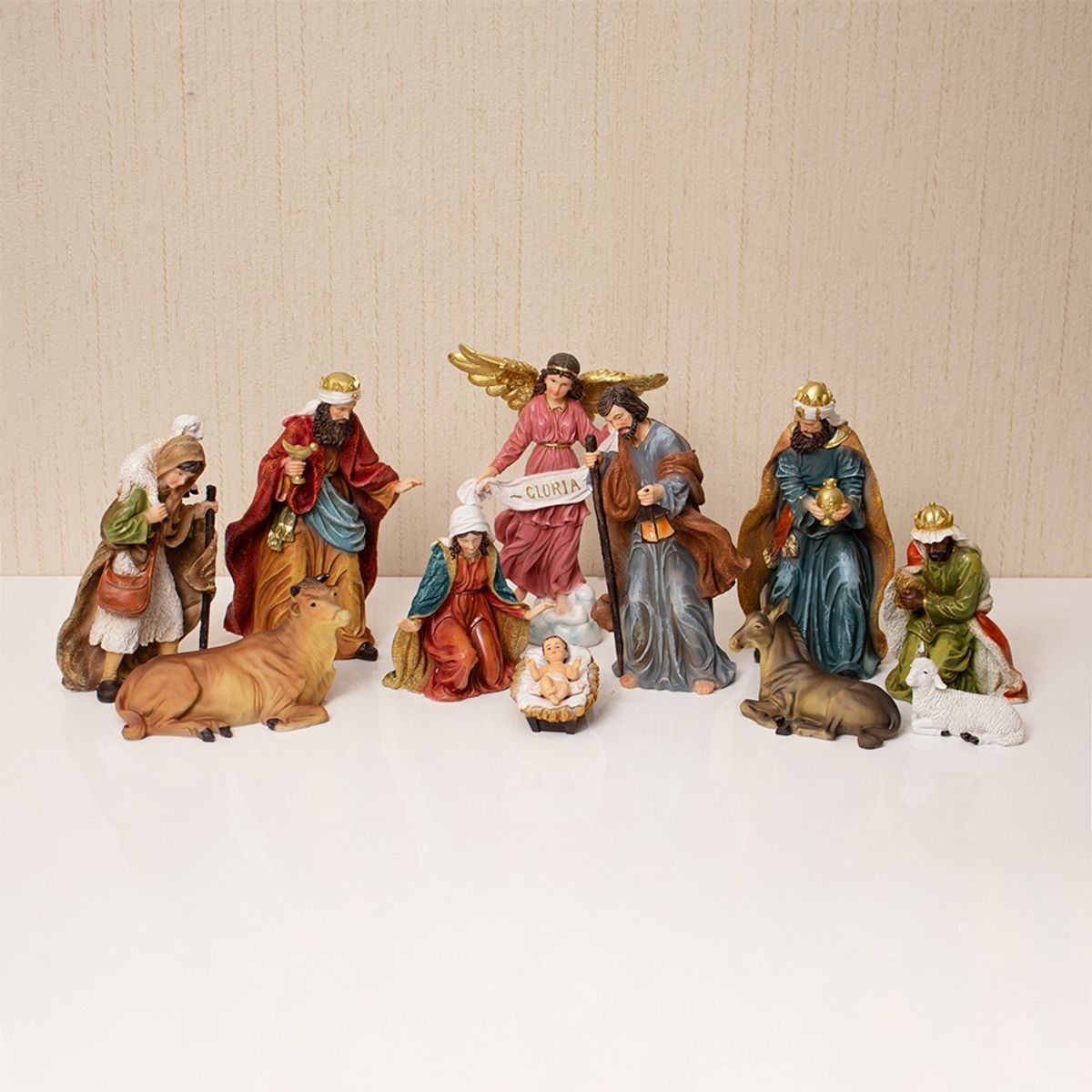 PANORAMA HOGAR - Nacimiento 11 Piezas 23CM Poliresina