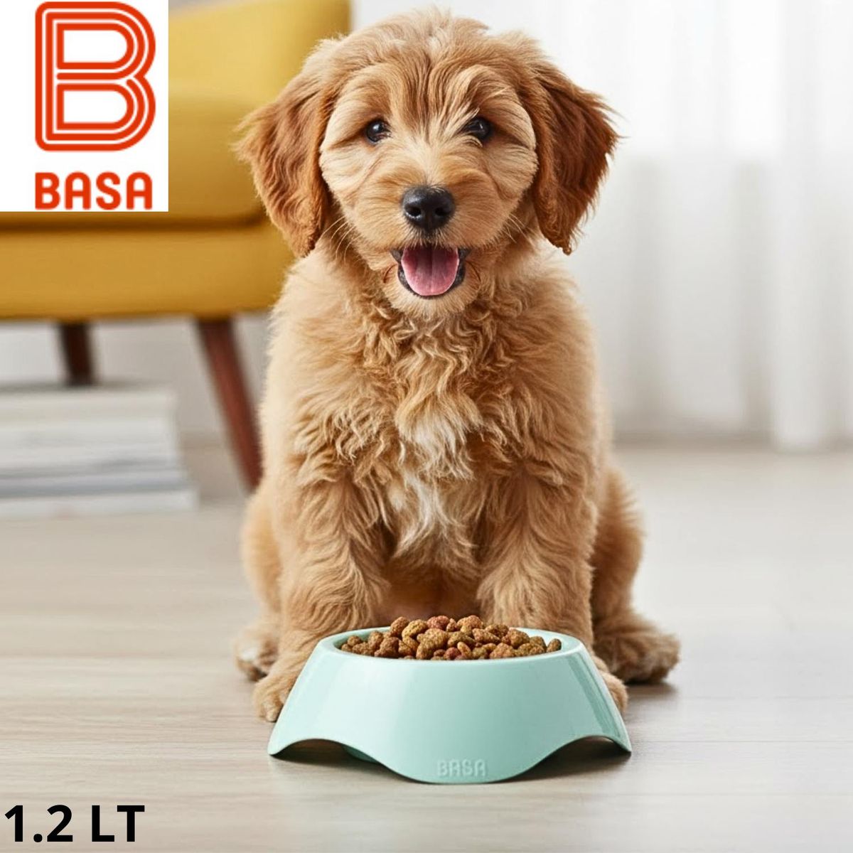 BASA - PLATO PARA MASCOTA YUMY TRES 1.2 LT celeste - BASA