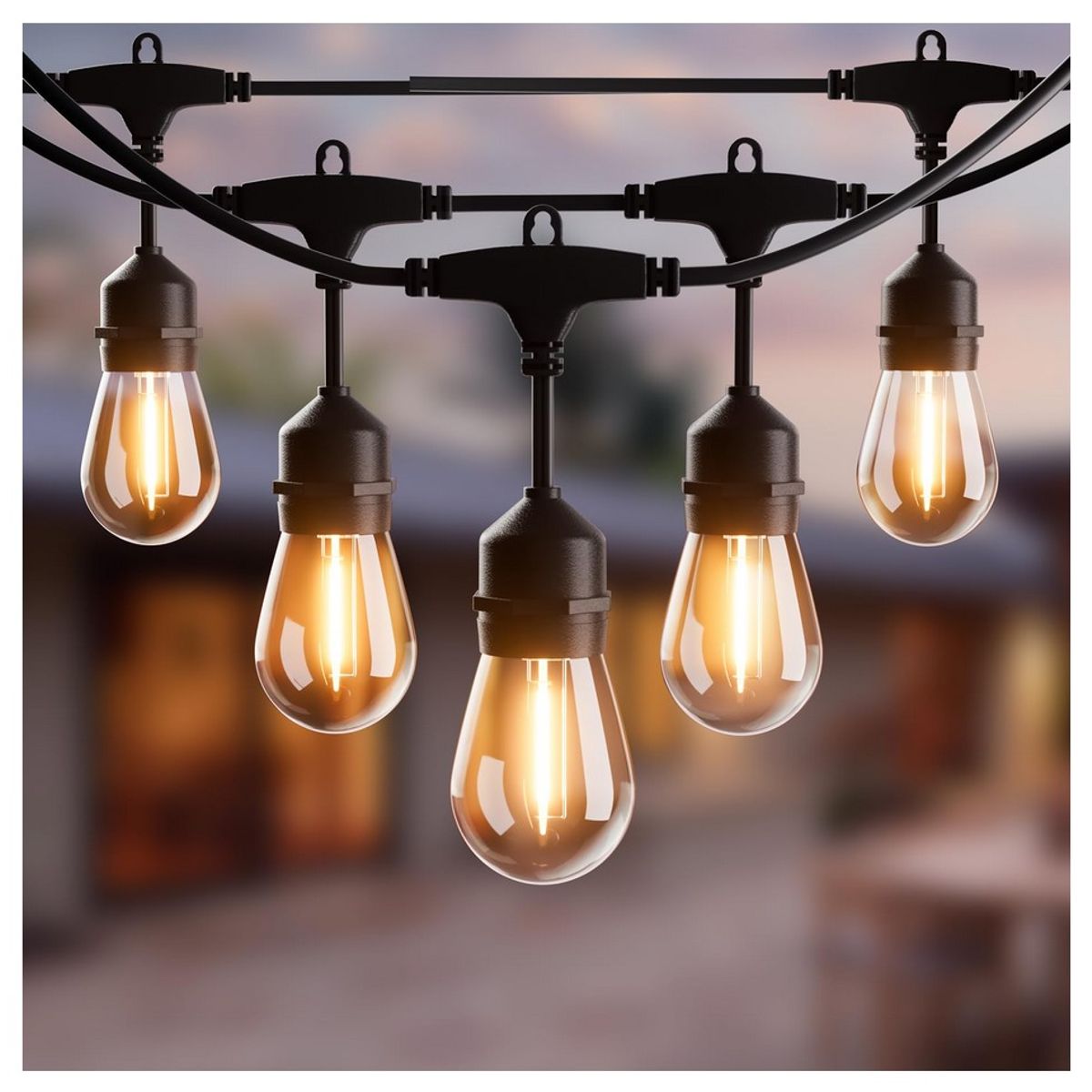 OEM - Guirnalda Led Vintage - 15 Bombillas 15 Metros - Jardin Fiestas