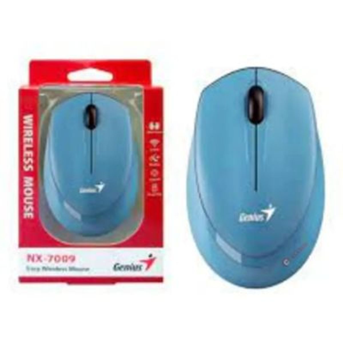GENIUS - MOUSE GENIUS NX-7009 WIRELESS BLUEEYE ERGONOMICO BLUE GREY 31030030401
