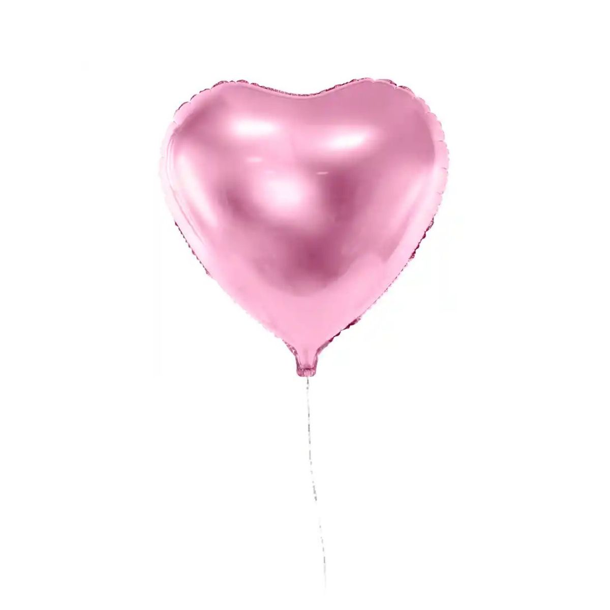 GENERICO - 1 Globo Corazón Rosado con Helio - Globo con helio