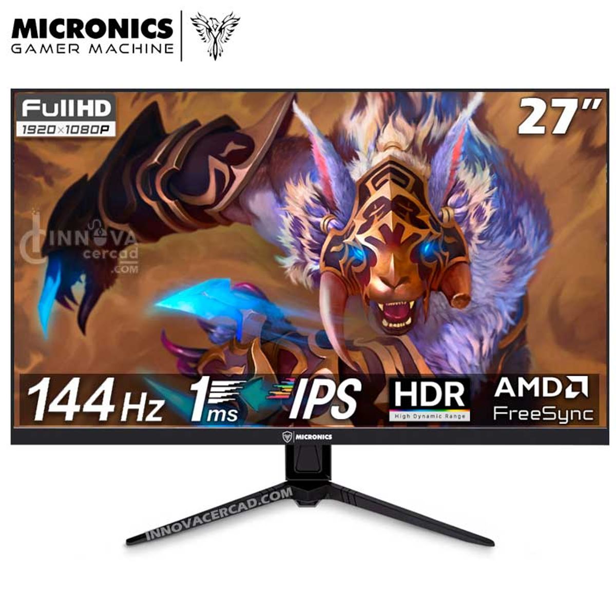 MICRONICS - Monitor Gamer Micronics Fenix MF27FF 27 Full HD IPS 144HZ 1MS HDR AMD FreeSync