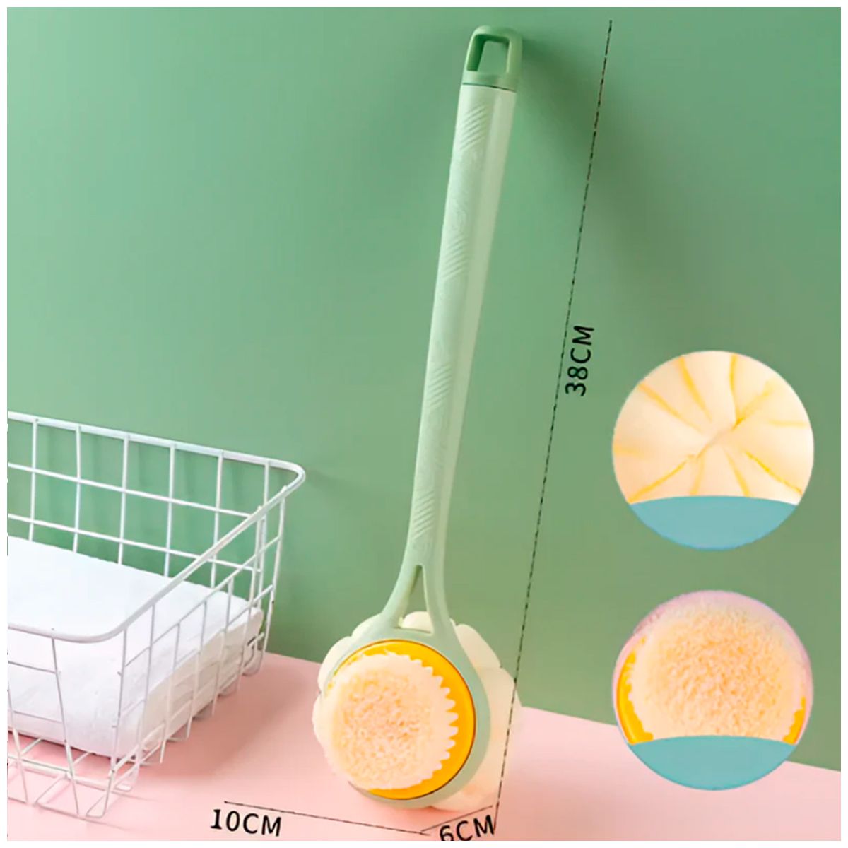 GENERICO - Cepillo Ducha corporal verde