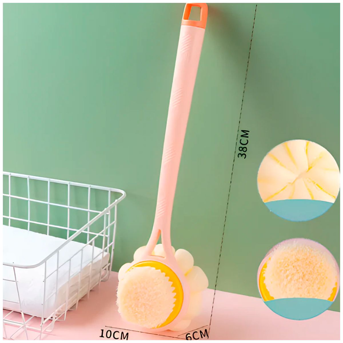 GENERICO - Cepillo Ducha corporal rosado