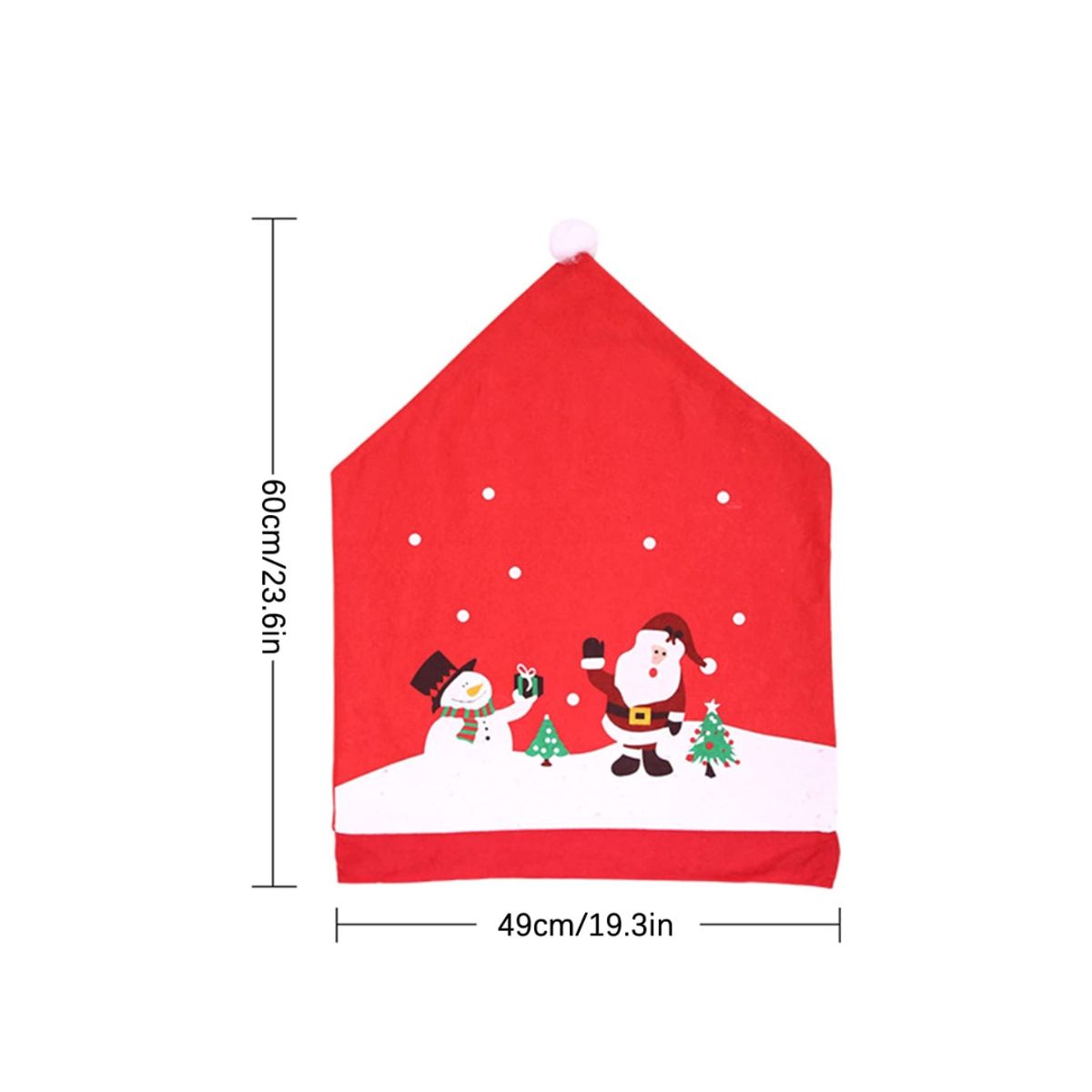 CUTE - PACK DE 6 FUNDAS PARA EL RESPALDO DE SILLA CON DISEÑO NAVIDEÑO