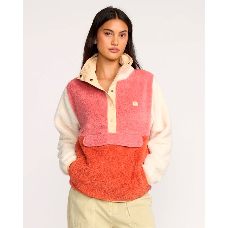 BILLABONG - Polera Billabong Mujer Switchback Pullover Rosado BILLABONG