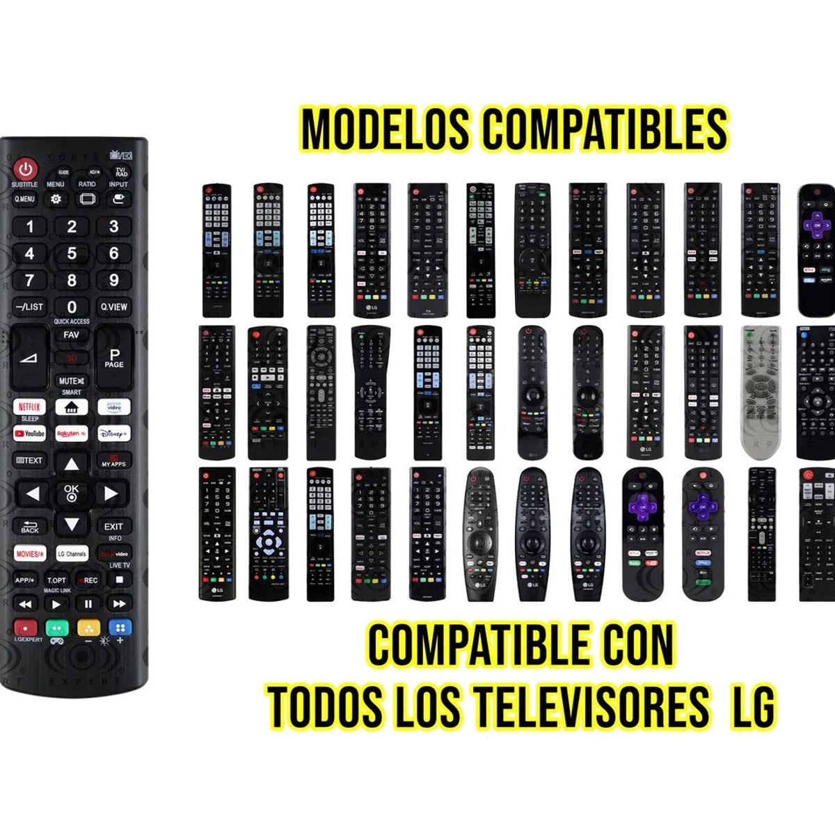 GENERICO - Control Universal Compatible Con LG Todas Las Pantallas