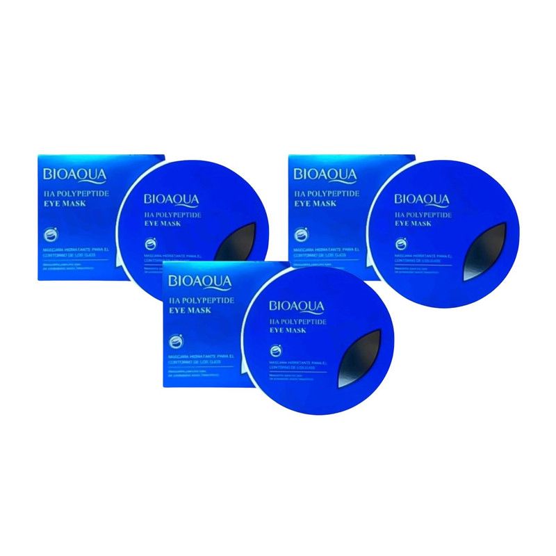 BIOAQUA - PACK 3 MASCARILLA PARA OJERAS EN GEL  ÁCIDO HIALURÓNICO 80G BIOAQUA