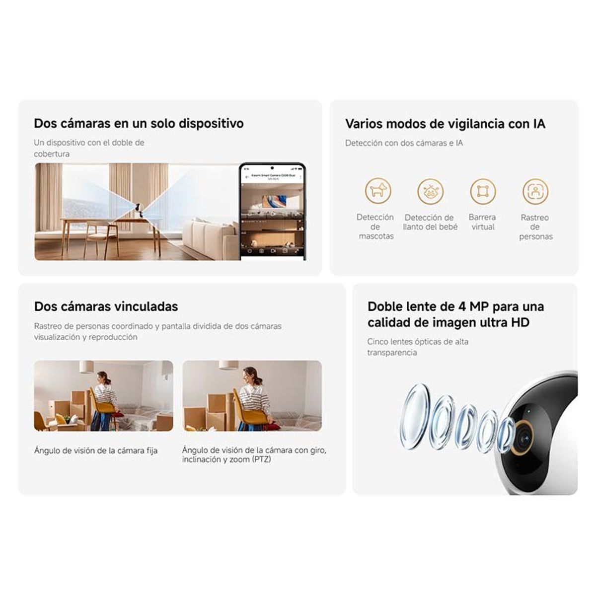 XIAOMI - Xiaomi Smart Camera C500 Dual WIFI 6 UHD 4MP