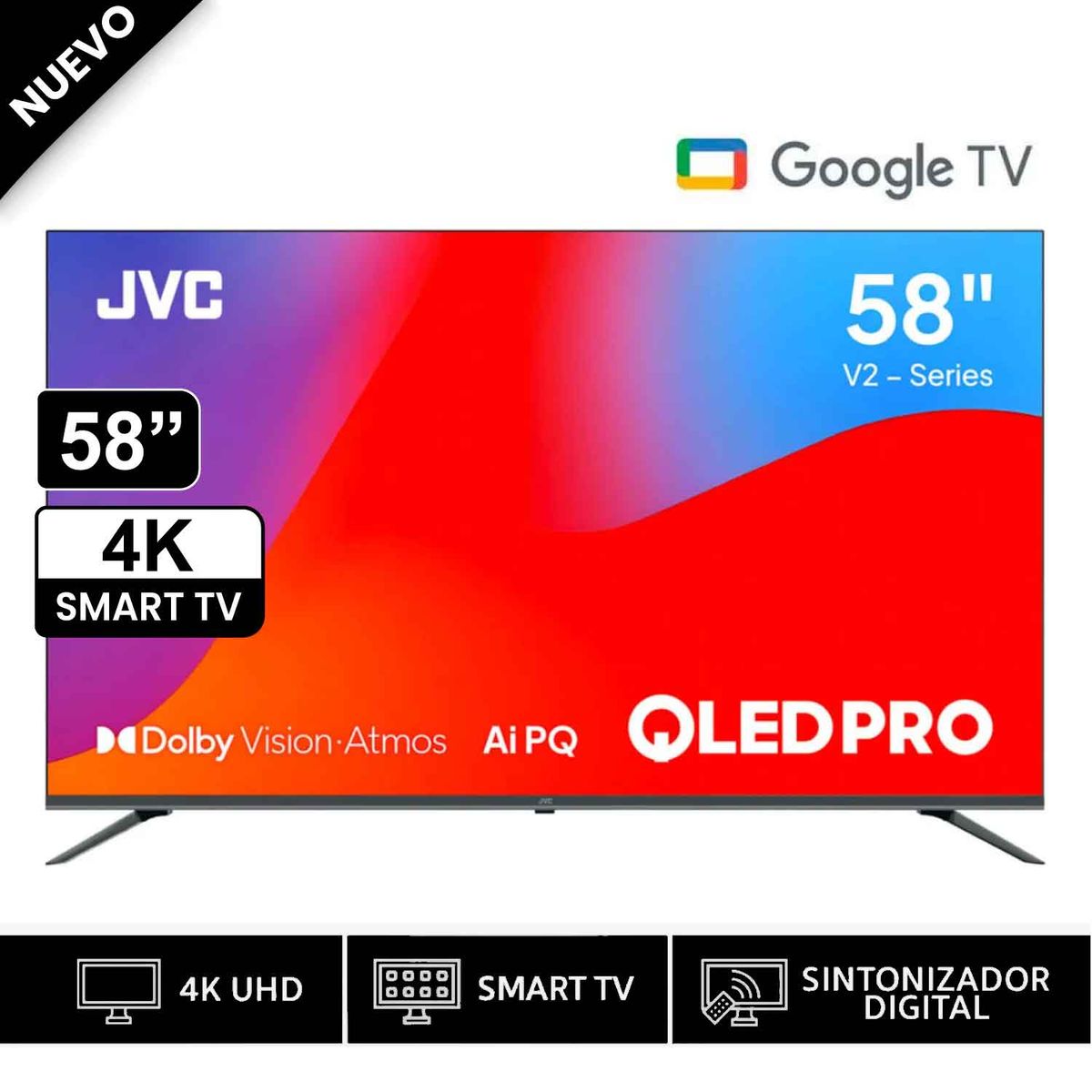 JVC - Televisor JVC LED 32 HD Google TV Os LT-32KM148