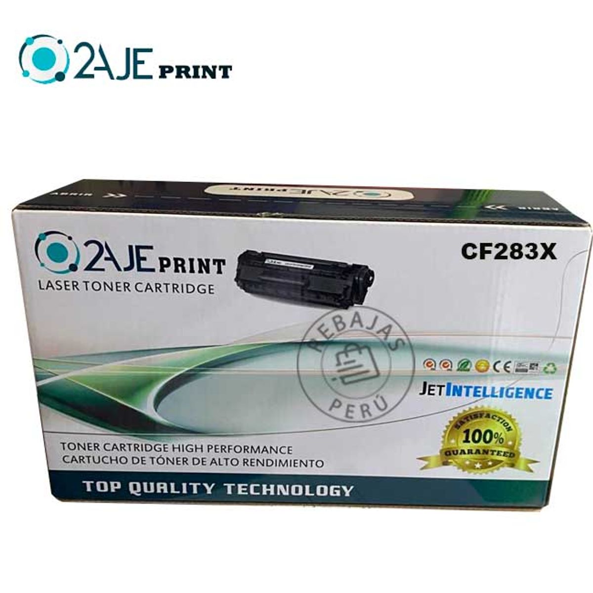 2AJE PRINT - Toner compatible Para HP 83x CF283X 2200 Paginas Premiun alta calidad