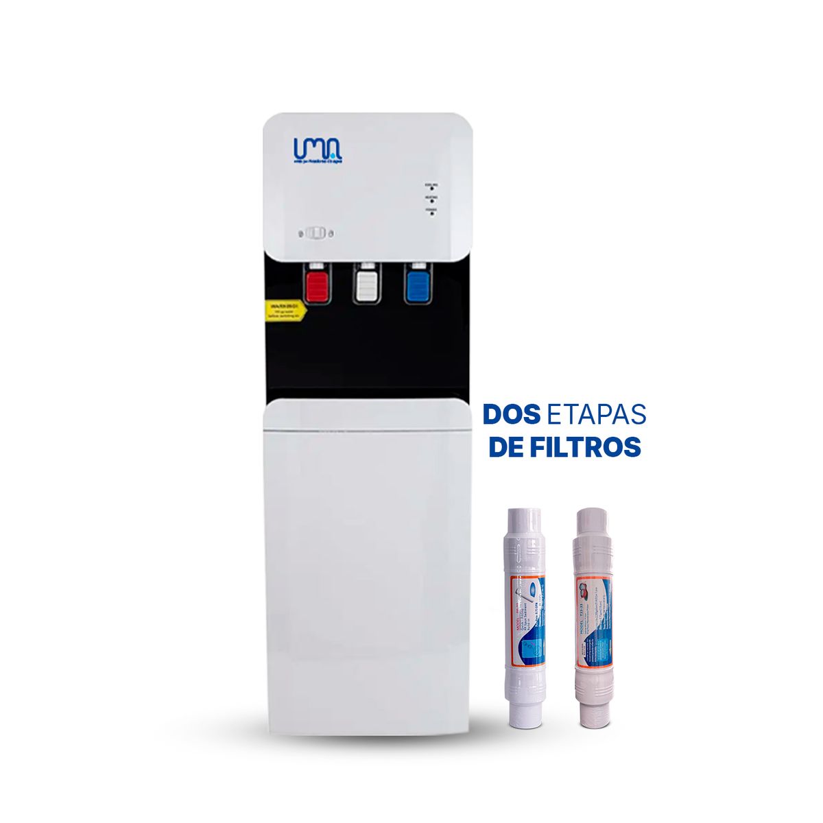 UMA - Dispensador de agua Prowhite con filtros