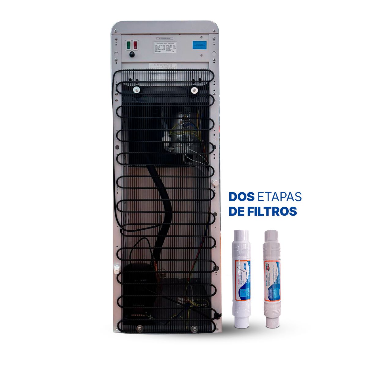 UMA - Dispensador de agua Prowhite con filtros