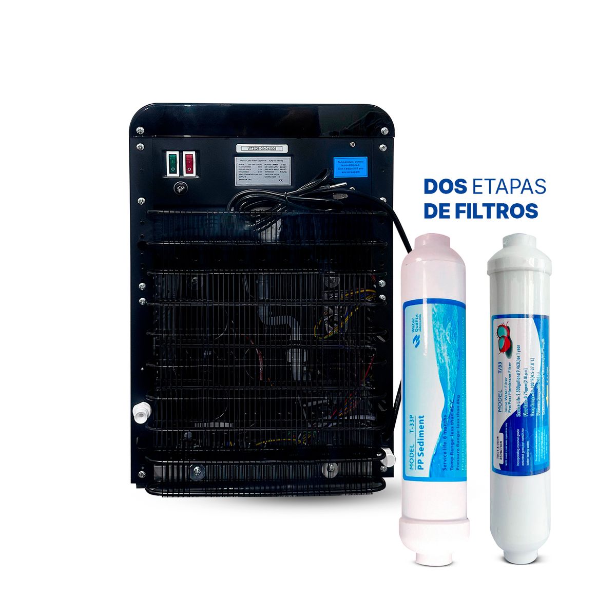 UMA - mini dispensador de agua UltraBlack con filtros