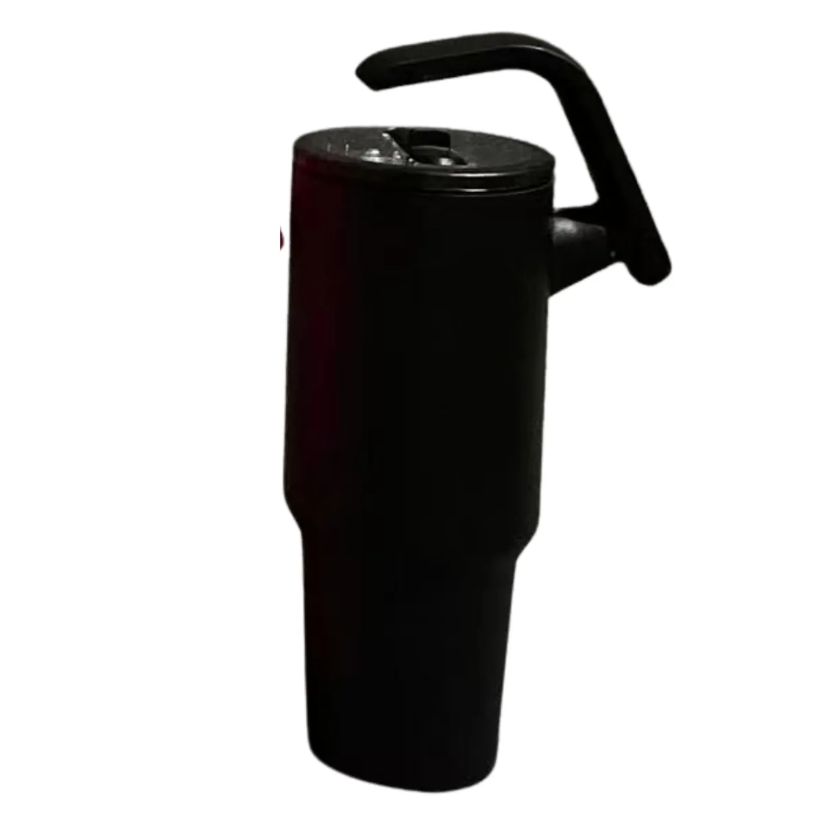 GENERICO - Termo-Taza Toma todo antiderrame  con Asa giratoria Negro 1.2 lt Acero Inoxidable