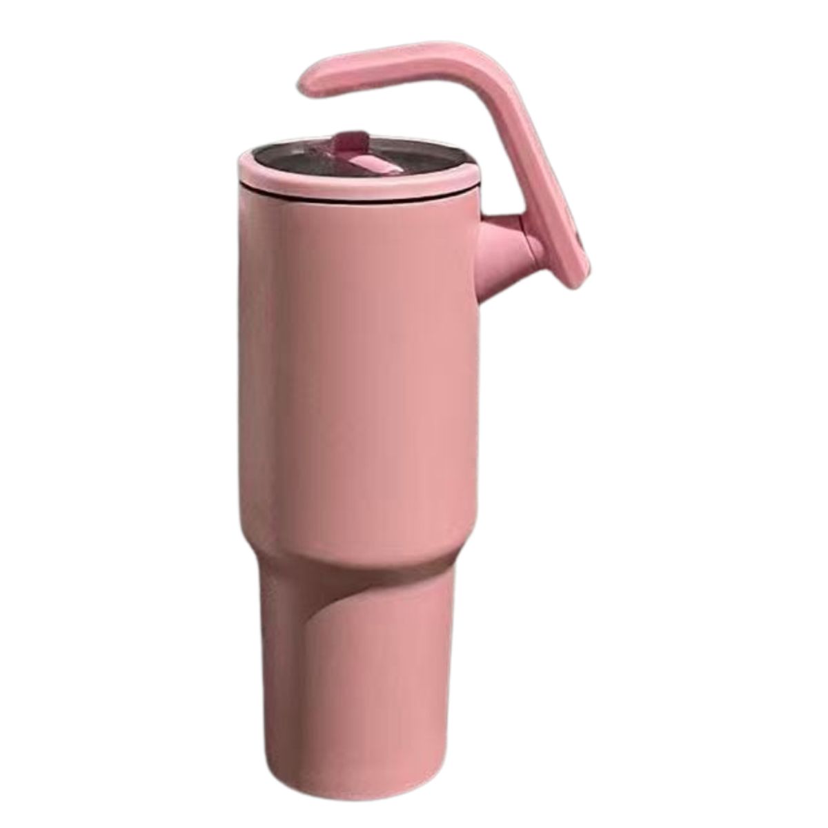 GENERICO - Termo-Taza Toma todo antiderrame  con Asa giratoria ROSA 1.2 lt Acero Inoxidable