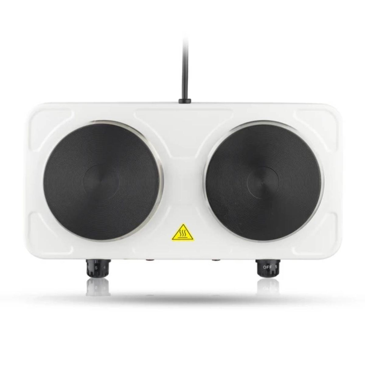 GENERICO - Cocina Electrica Portatil de Mesa 2 Hornillas RAF 2000W