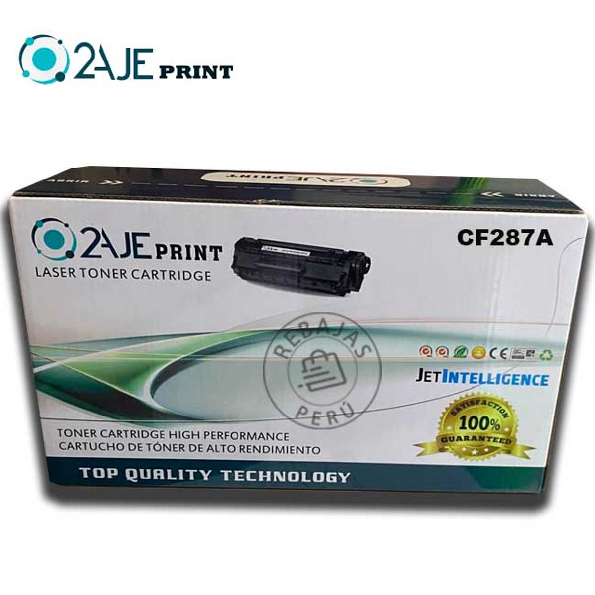 2AJE PRINT - Toner 87a Cf287a Compatible Hp M506dn M506n M506x Tinta Negro