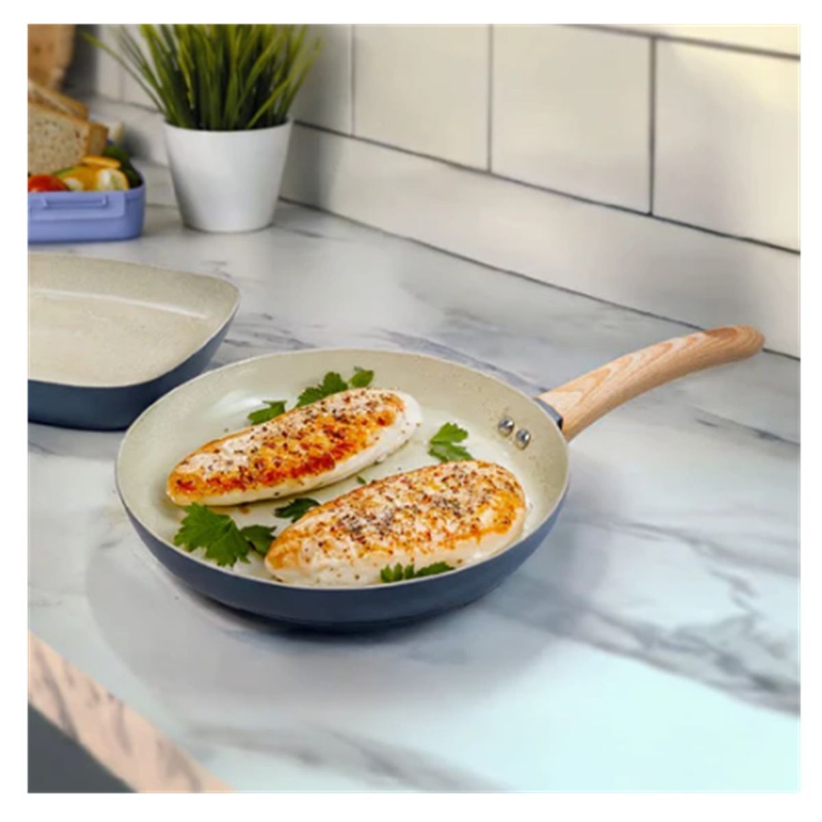 RECORD - SARTEN RECORD ANTIADHERENTE LINE WOOD CERAMICA 20 CM