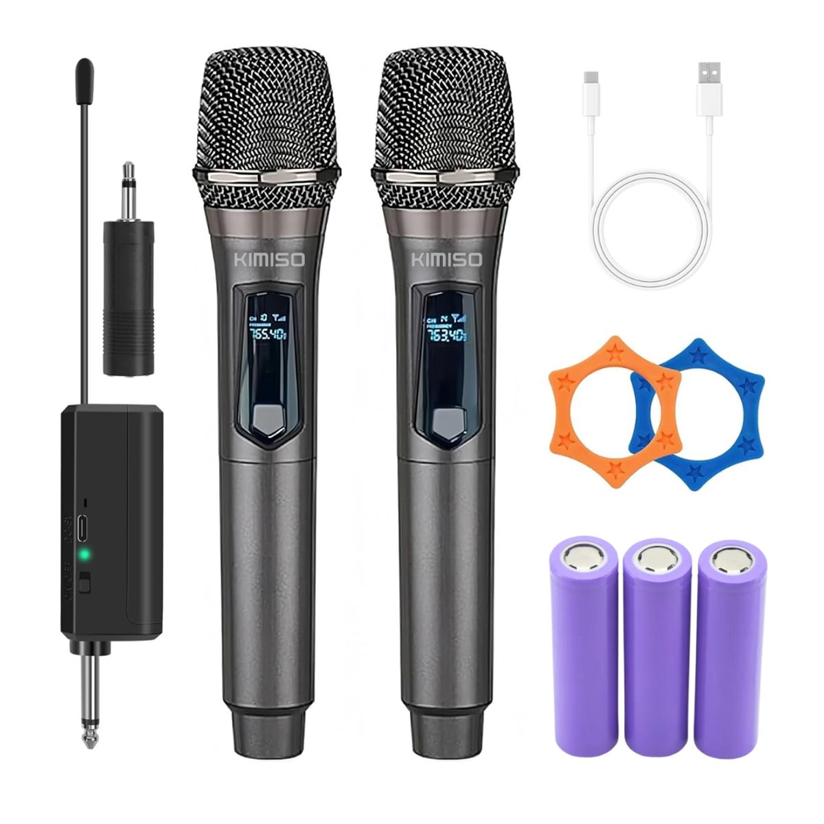 SEISA - Micrófono Inalámbrico Karaoke Dual 2 en 1 Recargable para Eventos