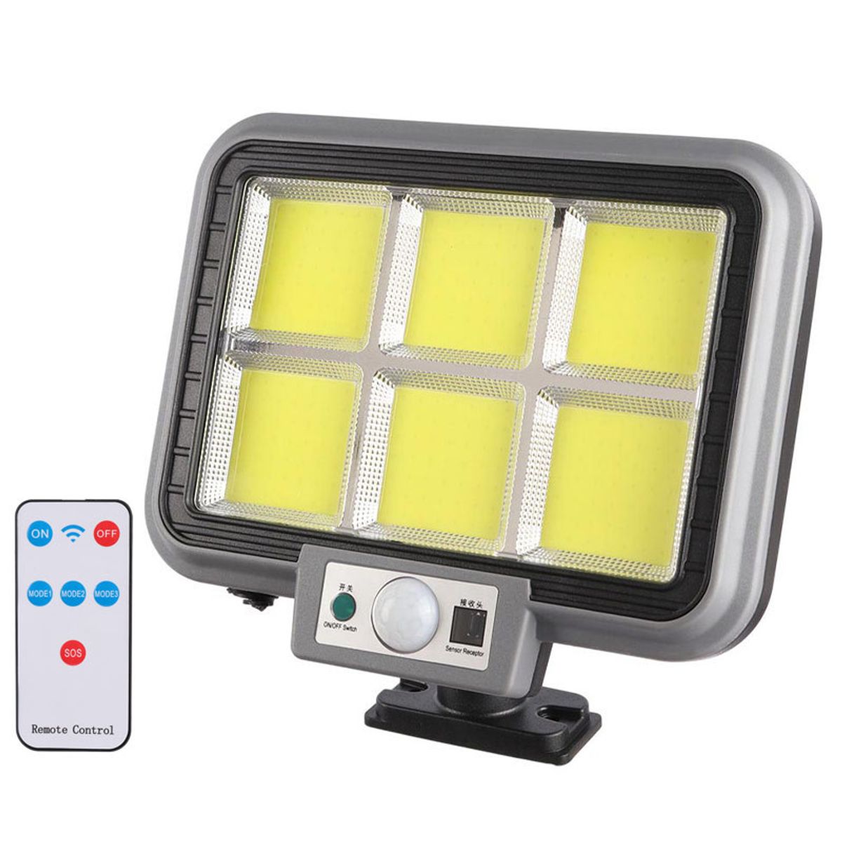OEM - Lampara Solar 6 Celdas 120 LED Exterior