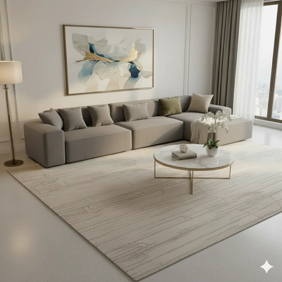 AMBIHOME - Seccional Modular Elegante Shaddai Ambienta Home 4 Cuerpos