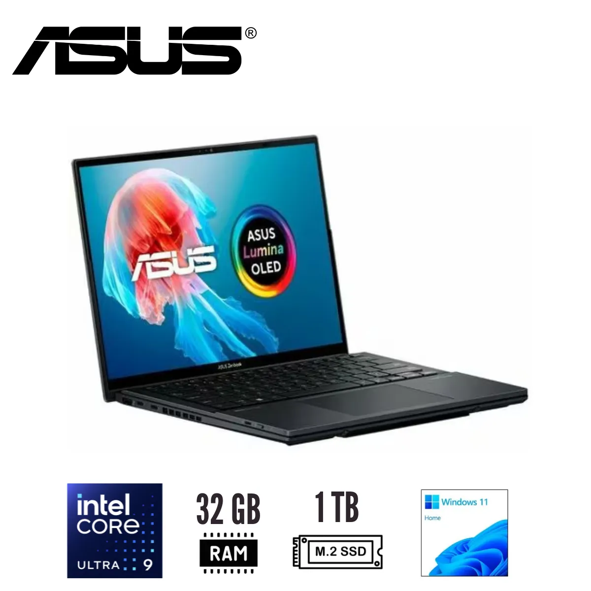 ASUS - Laptop 2 en 1 Desmontable ASUS ZenBook Duo UX8406CA-PZ073W 14" Core Ultra 9 285H 32GB 1TB W11
