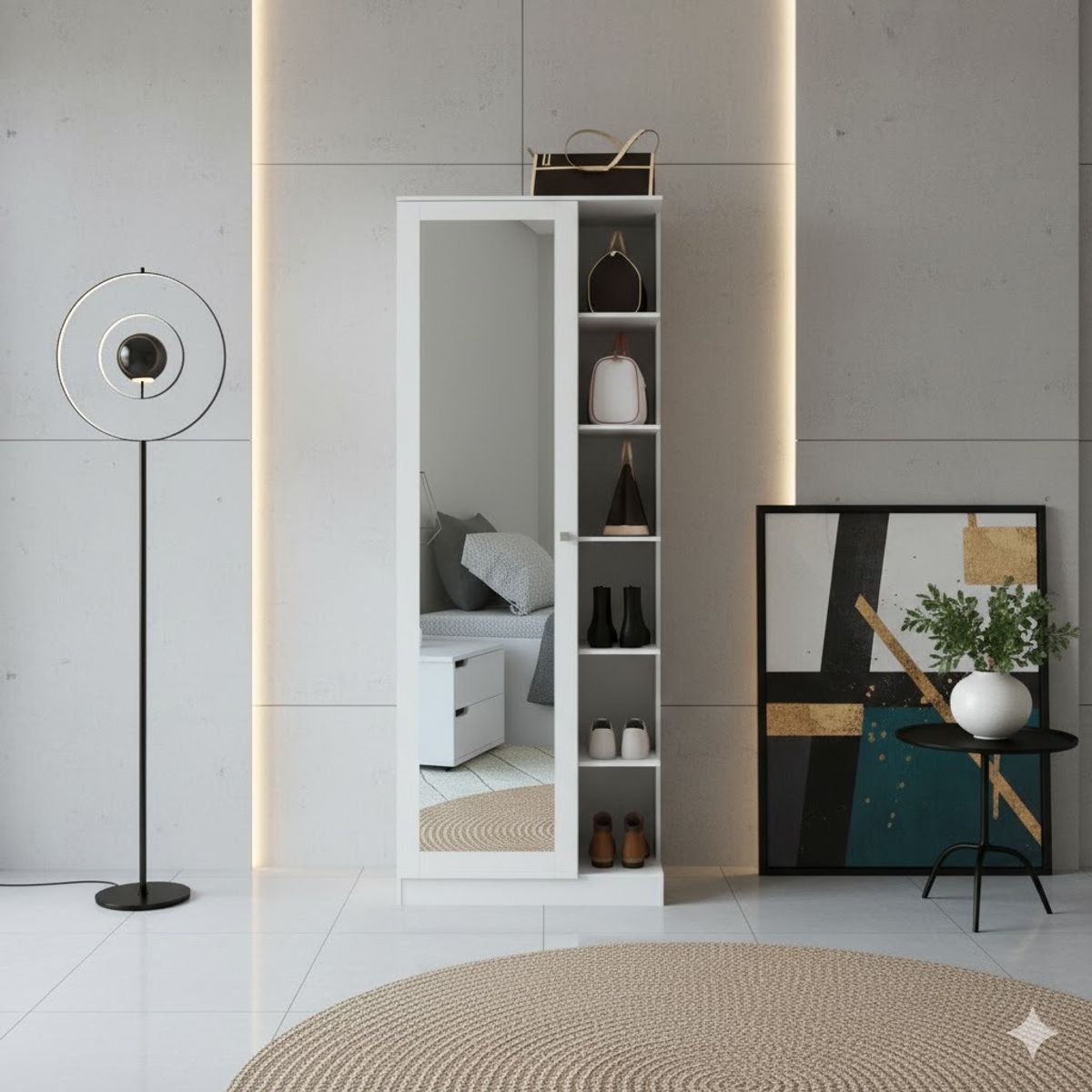 AMBIHOME - Zapatera Espejo Aura Ambienta Home