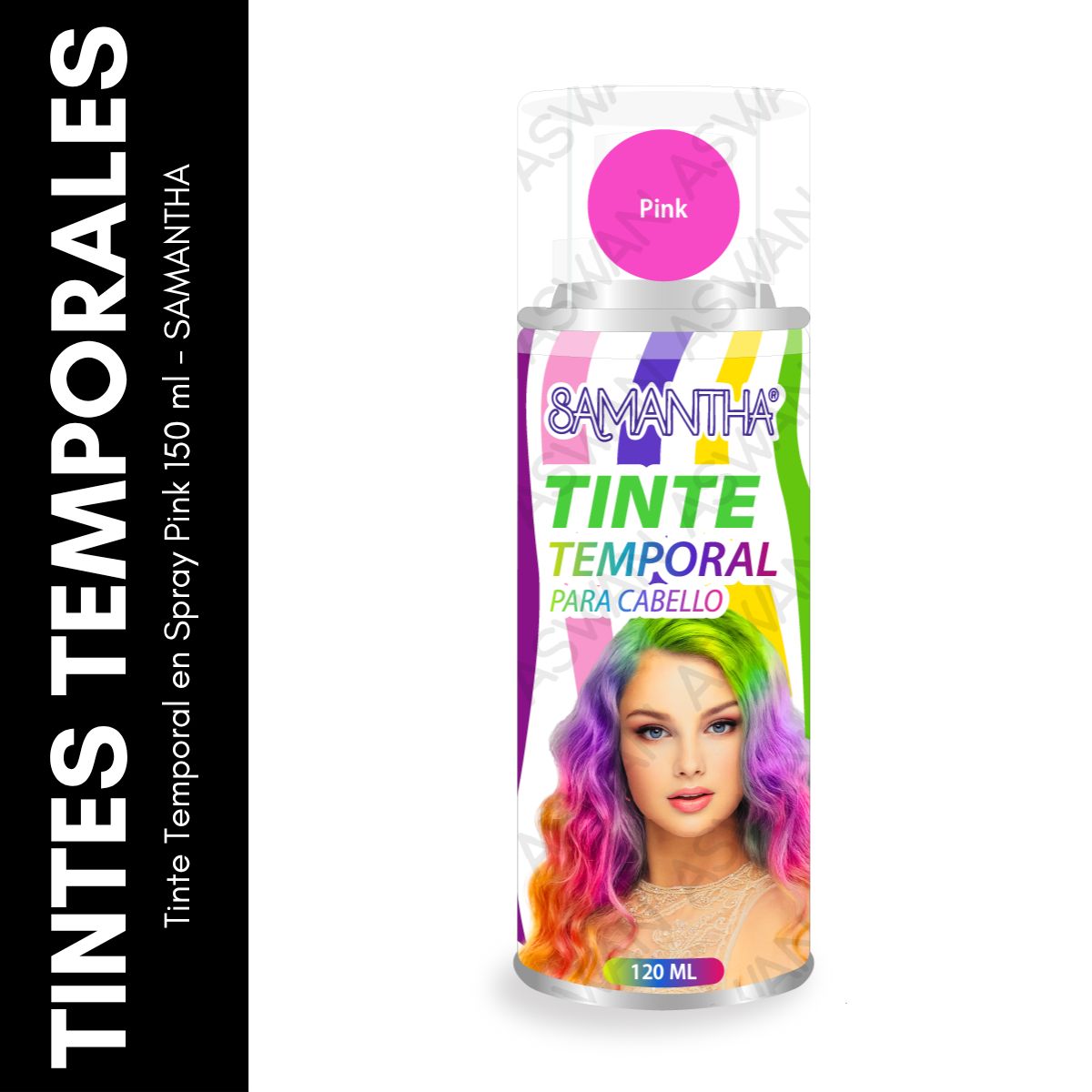 GENERICO - Tinte Temporal en Spray Pink 120 ml - SAMANTHA