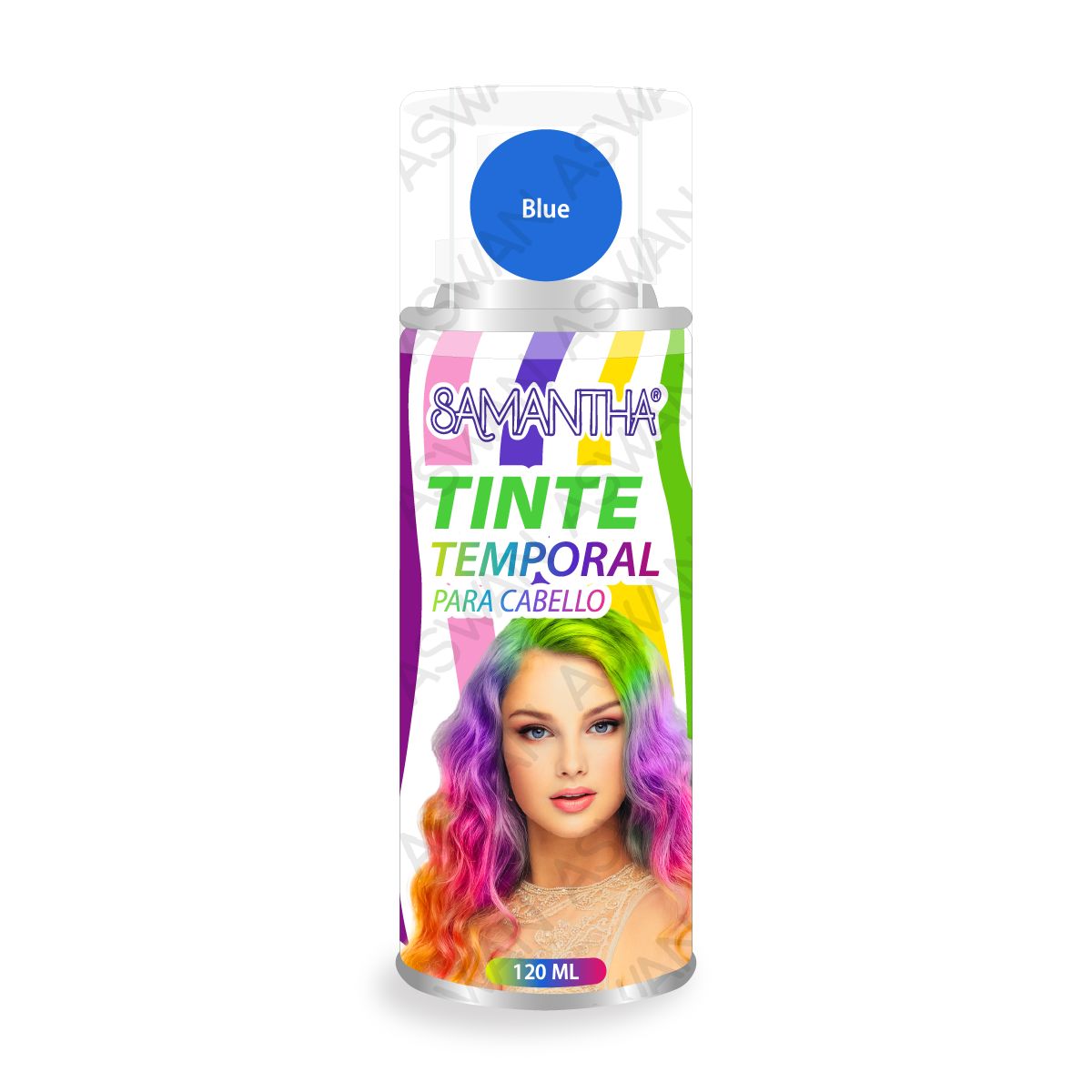 GENERICO - Tinte Temporal en Spray Blue 120 ml - SAMANTHA