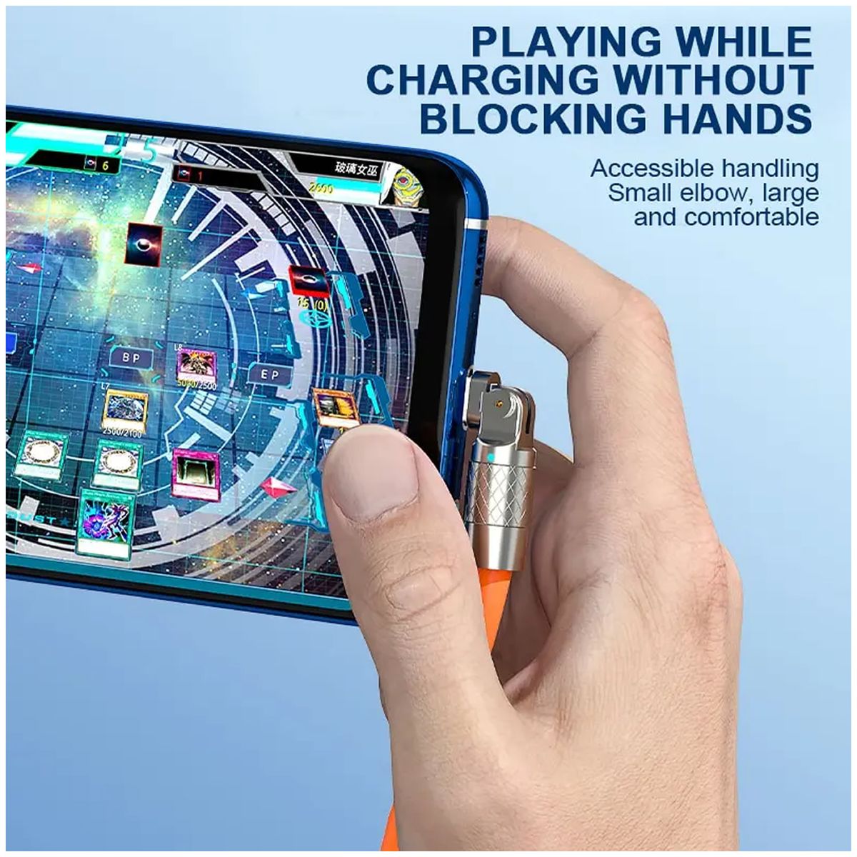 GENERICO - Cable de carga tipo C 120W 180 giratoria línea de carga ultra rápida