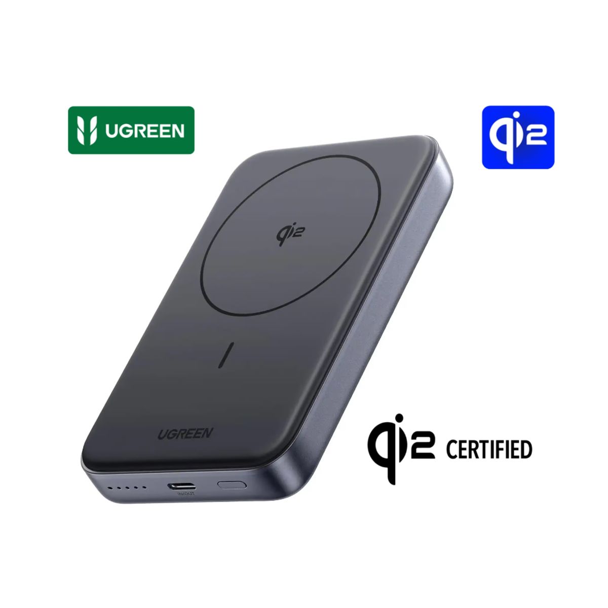 UGREEN - Cargador Portatil Qi2 10000mAh Ugreen MagSafe 30w Pd 15w Qi2 45763