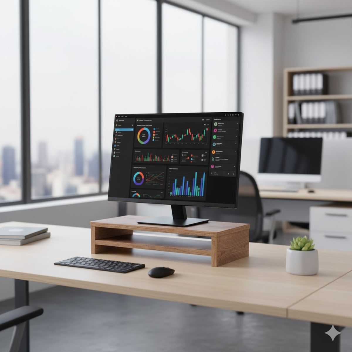 GENERICO - Base soporte para monitor Bellota