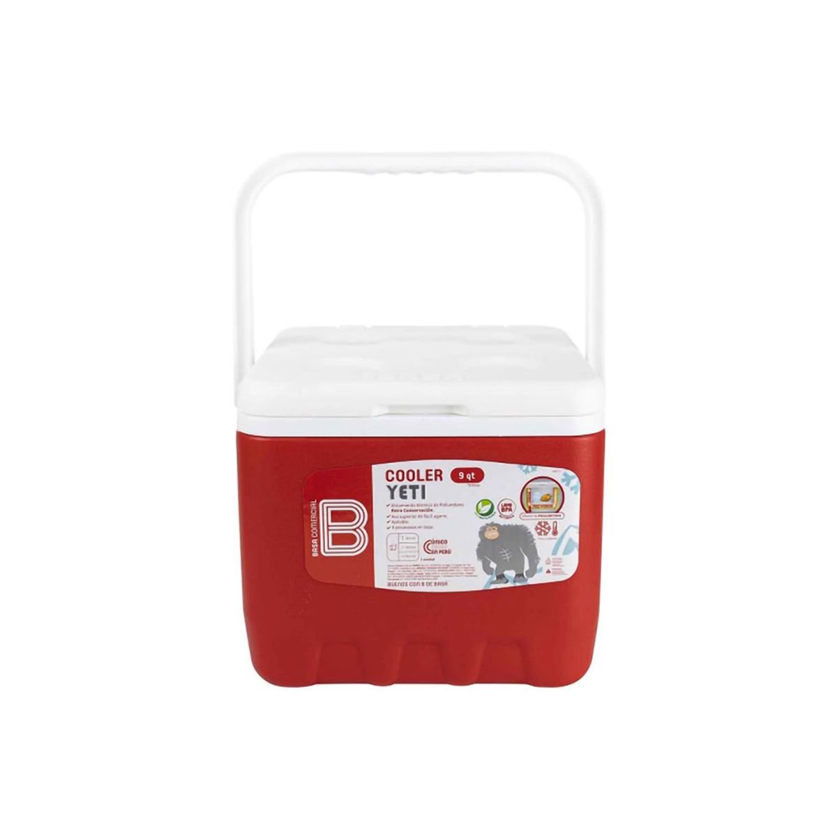 BASA - Cooler 8 Litros Basa YcePro 9 QT Yeti 8743 M01 ROJO